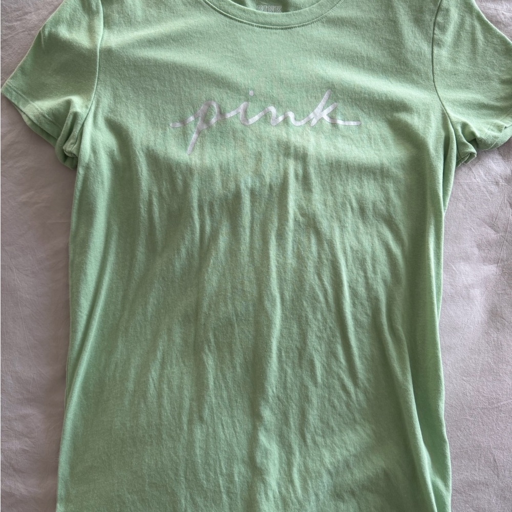 PINK Victoria's Secret Olive Tee